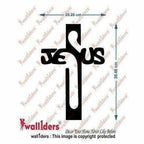 Gold Color - Jesus 3D Acrylic Mirror Wall Sticker | Grocsy