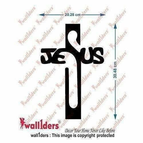 Gold Color - Jesus 3D Acrylic Mirror Wall Sticker | Grocsy