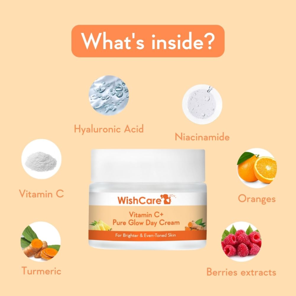 Wishcare Vitamin C+ Pure Glow Face Cream | Grocsy
