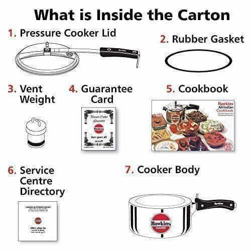Hawkins Classic Pressure Cooker 3.5 Litres | Grocsy