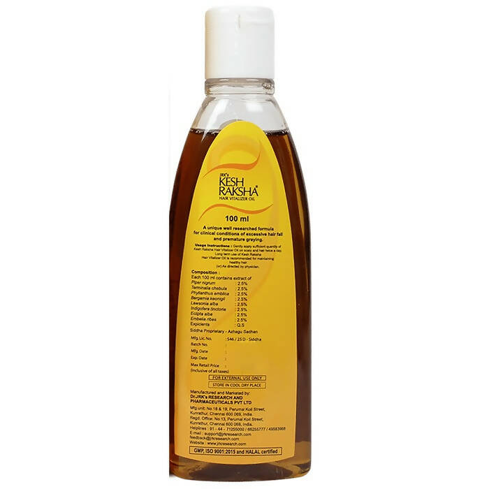Dr. Jrk's Kesh Raksha Hair Vitalizer Oil | Grocsy