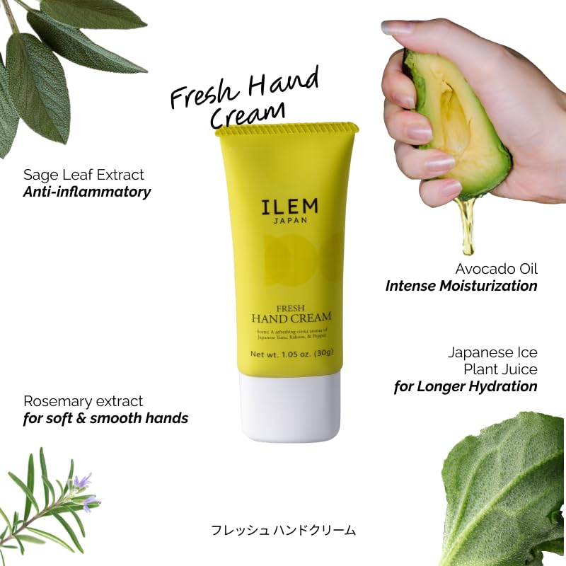 ILEM JAPAN Hand Cream for Women and Men | Grocsy
