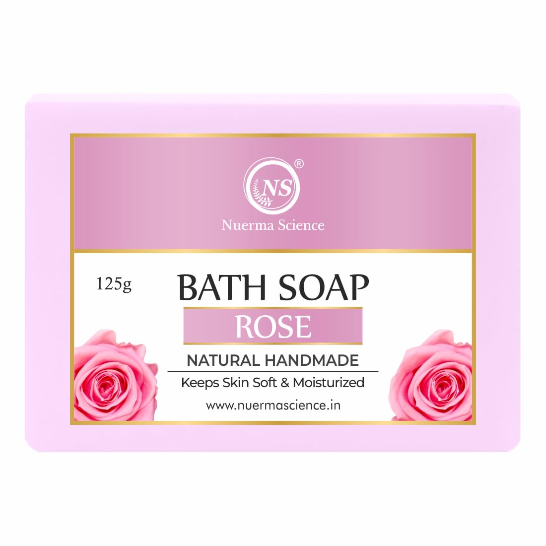 Nuerma Science Rose Bath Soap | Keeps Skin Soft & Moisturized | Grocsy