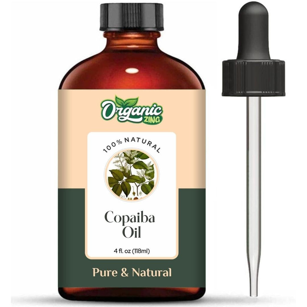 Organic Zing Copaiba (Copaifera officinalis) Oil | Pure & Natural Essential Oil for Skincare, Aroma and Diffusers | Grocsy