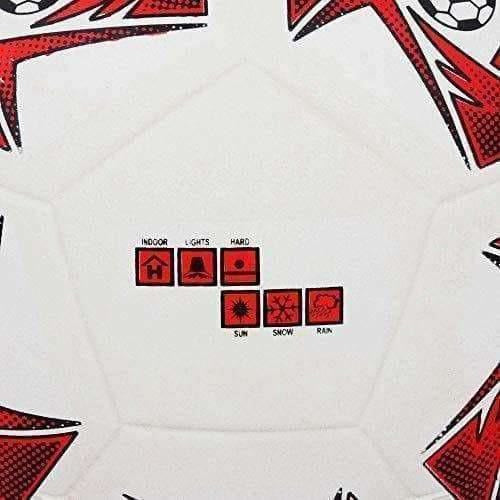 Cosco Roma Foot Ball, Size 5 (White/Red) | Grocsy