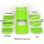 Green Color - Plastic Fruit and Vegetable Juicer Combo Set, 9-Pieces | Grocsy