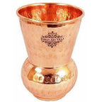 Traditional Design Copper Thali Multi cuisine Dinnerware Set, 8 Pieces | Grocsy