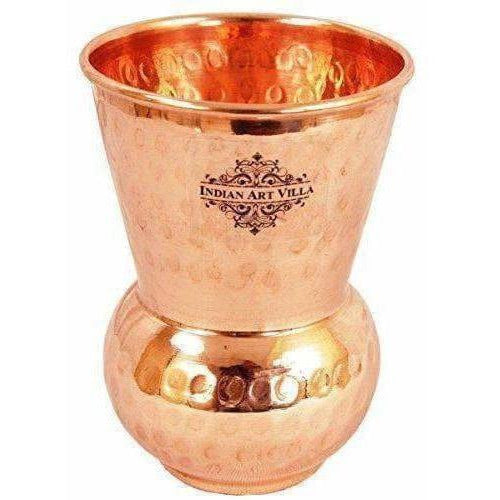 Traditional Design Copper Thali Multi cuisine Dinnerware Set, 8 Pieces | Grocsy