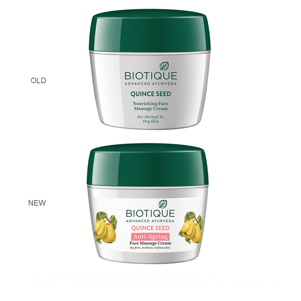 Biotique Advanced Ayurveda Bio Quince Seed Nourishing Face Massage Cream | Grocsy