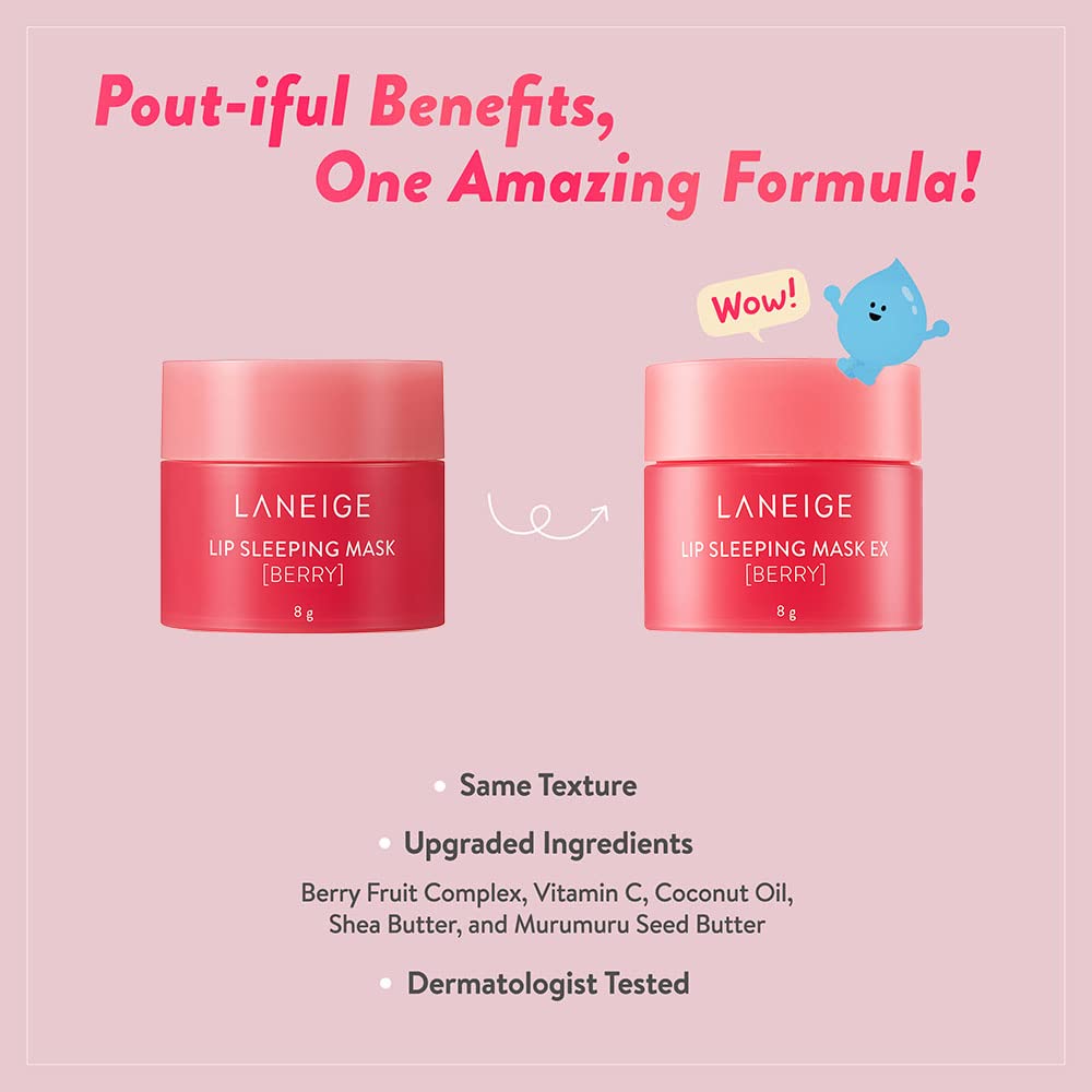 Laneige Lip Sleeping Mask EX - Berry - Korean skincare | Grocsy