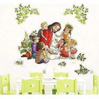 Lord Jesus with Kids Wall Sticker | Grocsy