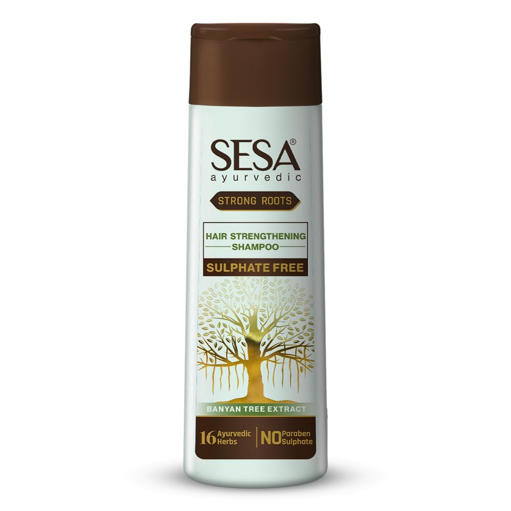 Sesa Ayurvedic Strong Roots Hair Strengthening Shampoo + Conditioner | Grocsy