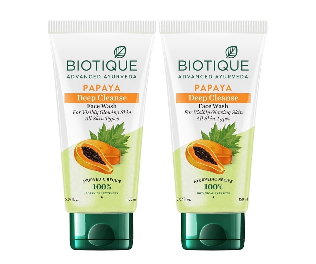Biotique Bio Papaya Visibly Flawless Skin Face Wash | Grocsy