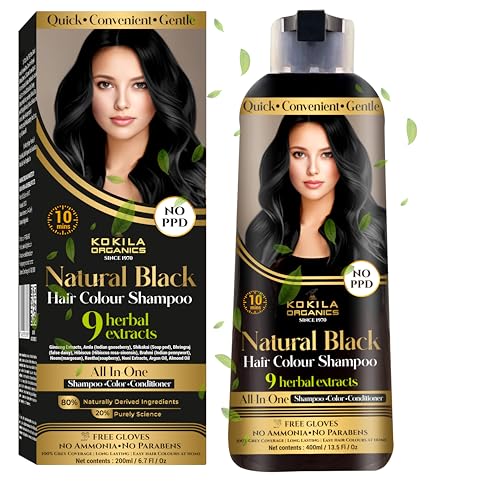 Kokila Organics Hair Color Shampoo With Natural Extracts | Grocsy