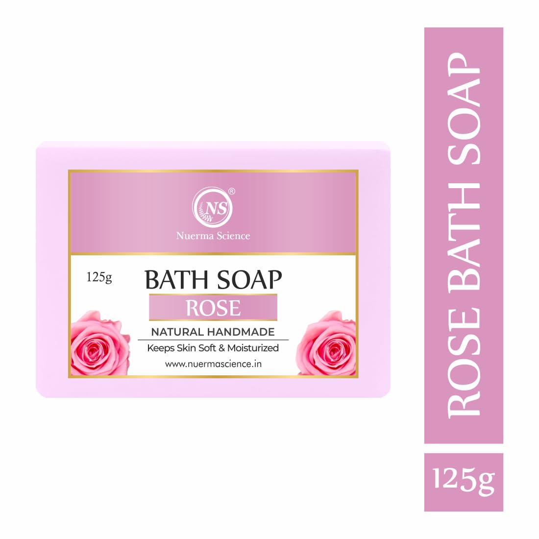 Nuerma Science Rose Bath Soap | Keeps Skin Soft & Moisturized | Grocsy