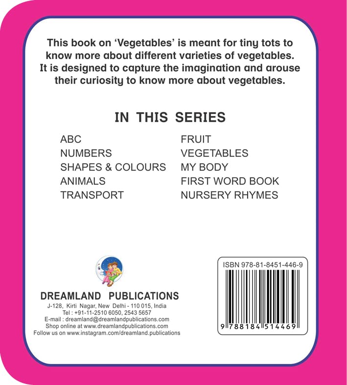 Dreamland First Padded Board Book - Vegetables | Grocsy