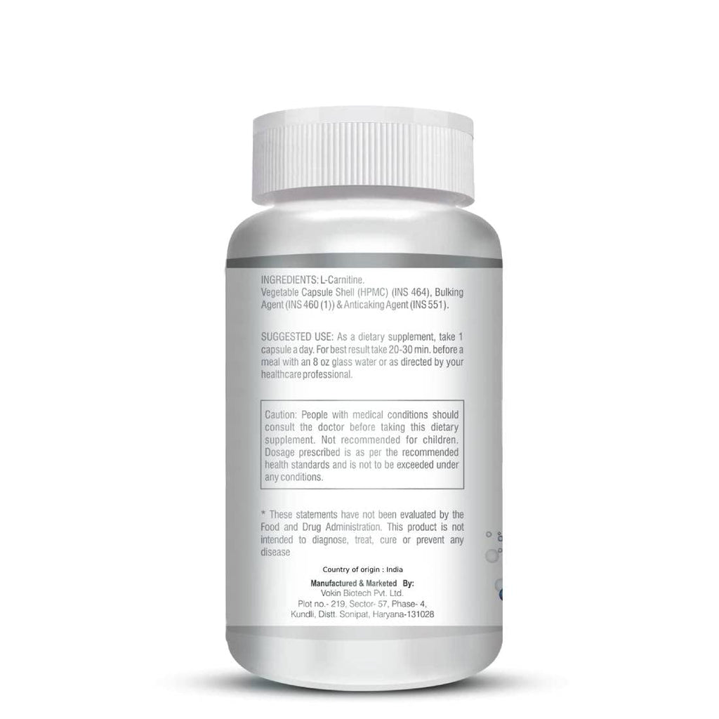 Vokin Biotech L-Carnitine Acetyl (ALCAR)- Support Brain Health- 500 mg | Grocsy