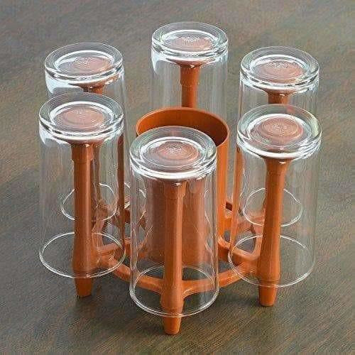 Plastic Glass and Spoon Holder | Grocsy