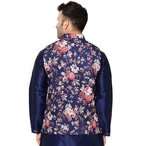 ABH Lifestyle Men's Floral Nehru Jacket | Grocsy