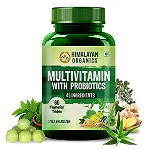 Himalayan Organics Multivitamin With Probiotics Vegetarian Tablets | Grocsy