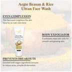 Aegte Rice Ubtan Face Wash | Grocsy
