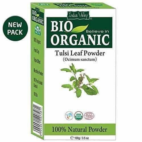 Indus Valley Bio Organic Hibiscus and Reetha Powder with Tulsi, 300g | Grocsy
