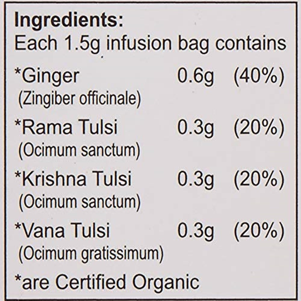 24 Mantra Organic Tulsi Ginger Herbal Infusion Tea | Grocsy