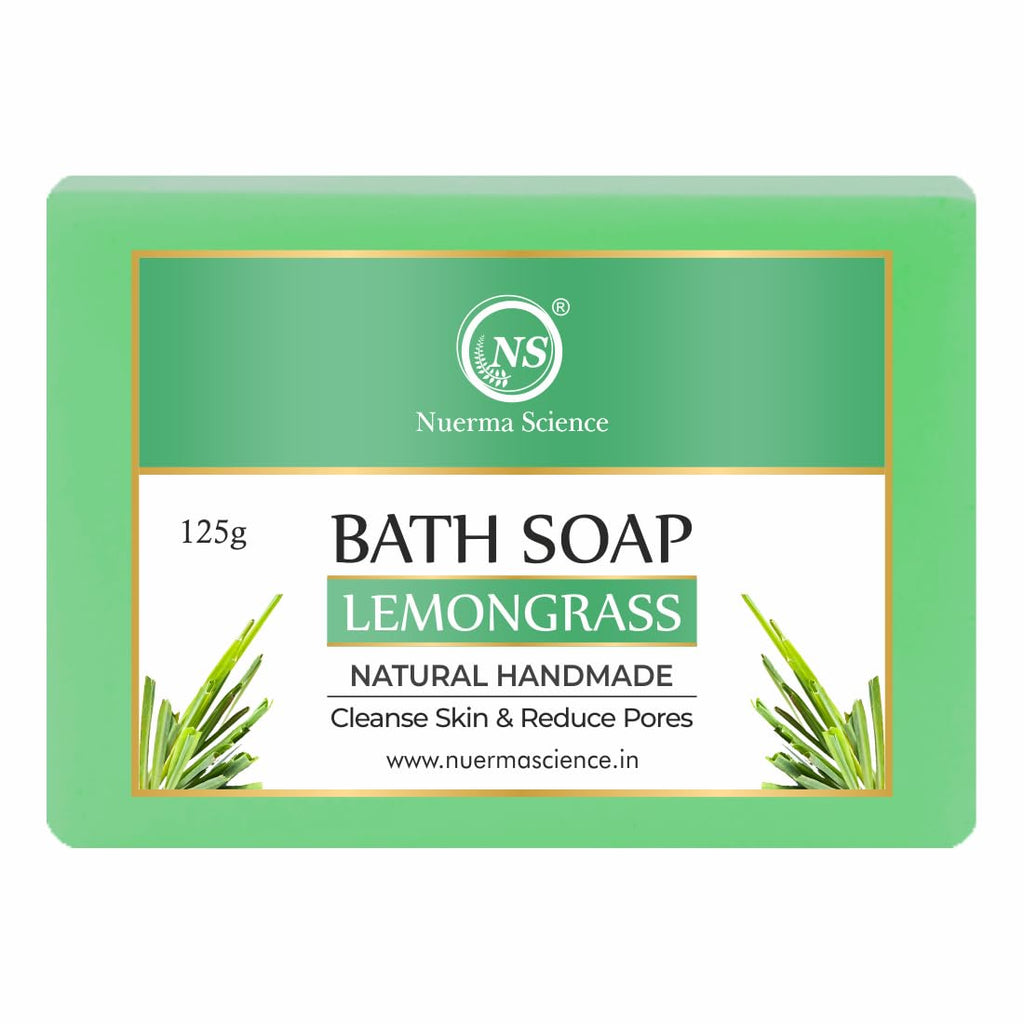 Nuerma Science Lemongrass Bath Soap | Cleanse Skin & Reduce Pores | Grocsy
