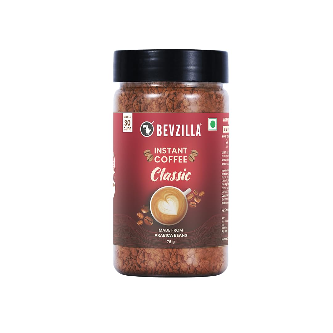 Bevzilla Instant Coffee Powder (English Butterscotch Flavour) | Grocsy
