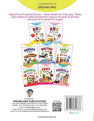 Dreamland Baby's First Pre-School Series - Table Book | Grocsy
