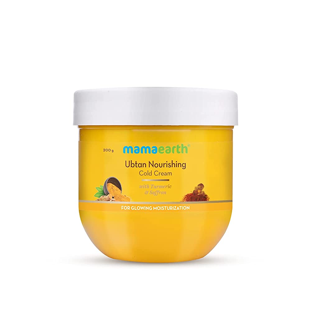 Mamaearth Ubtan Nourishing Cold Cream with Turmeric & Saffron | Grocsy
