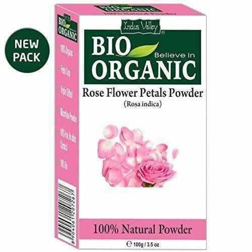 Indus Valley Bio Organic Rose Petals Powder | Grocsy