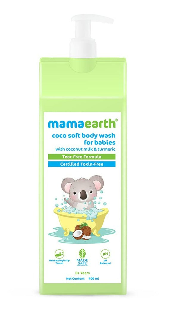 Mamaearth Milky Soft Baby Body Wash For Tear-Free Formula & Gently Cleanses Skin | Grocsy