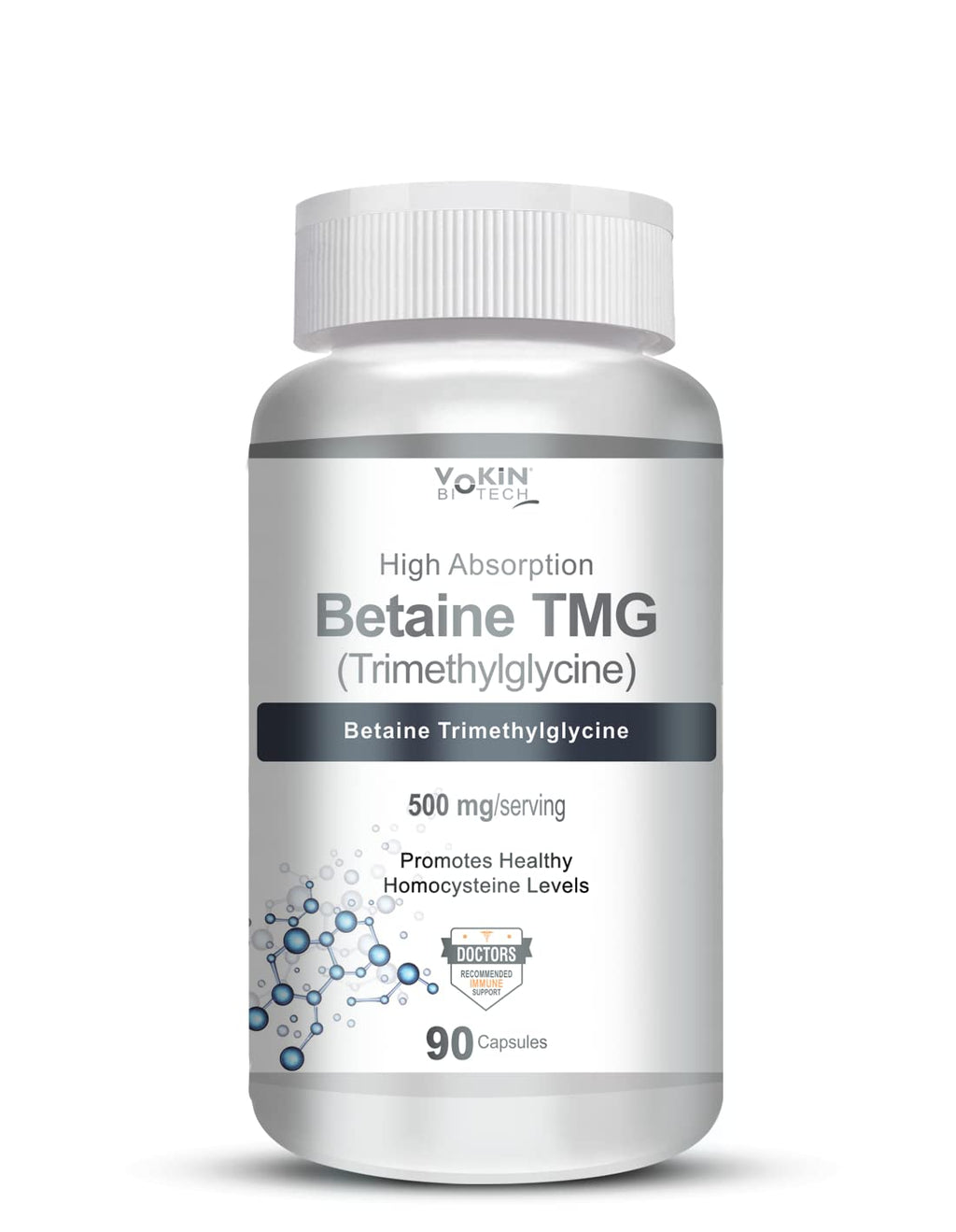 Vokin Biotech Betaine Trimethylglycine (TMG) for Support Healthy Homocysteine Levels | Grocsy