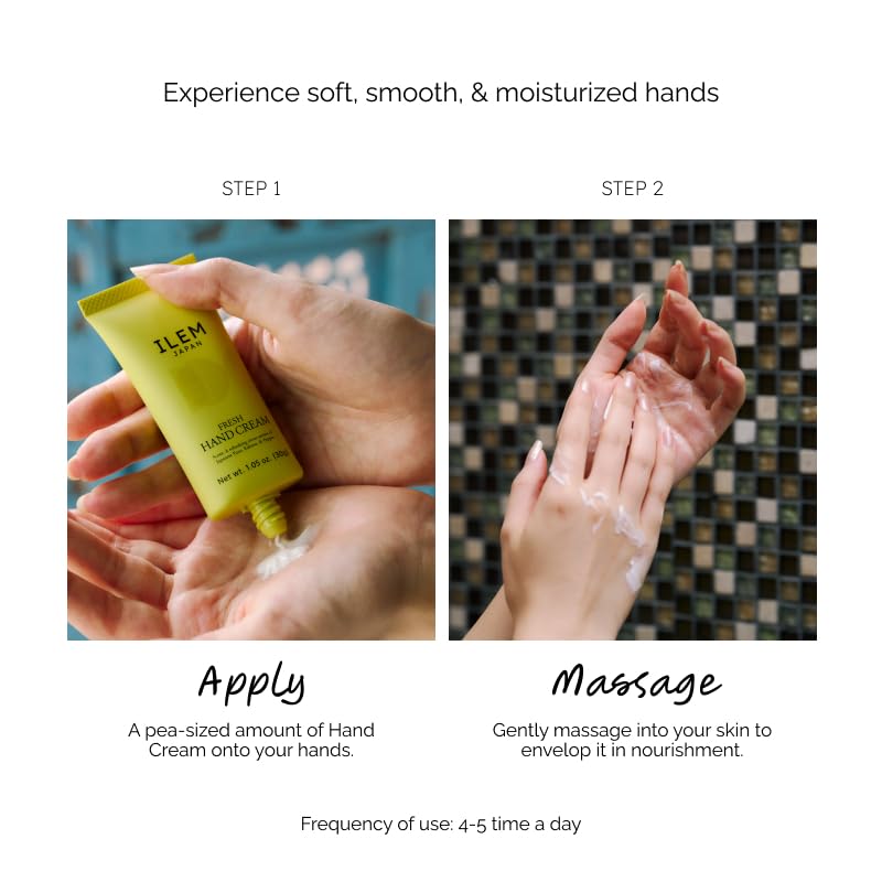ILEM JAPAN Hand Cream for Women and Men | Grocsy
