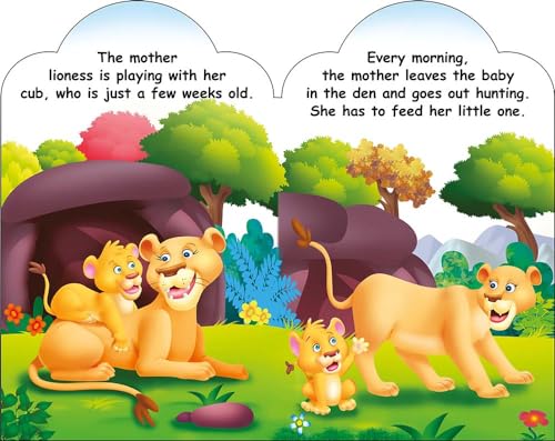 Sawan Set Of 5 Story Books Baby Animals Series (Adventurous Cub,Baby Squirrel,Baby Dinosaur,City Calf & Baby Mouse) [Board Book] Sawan | Grocsy