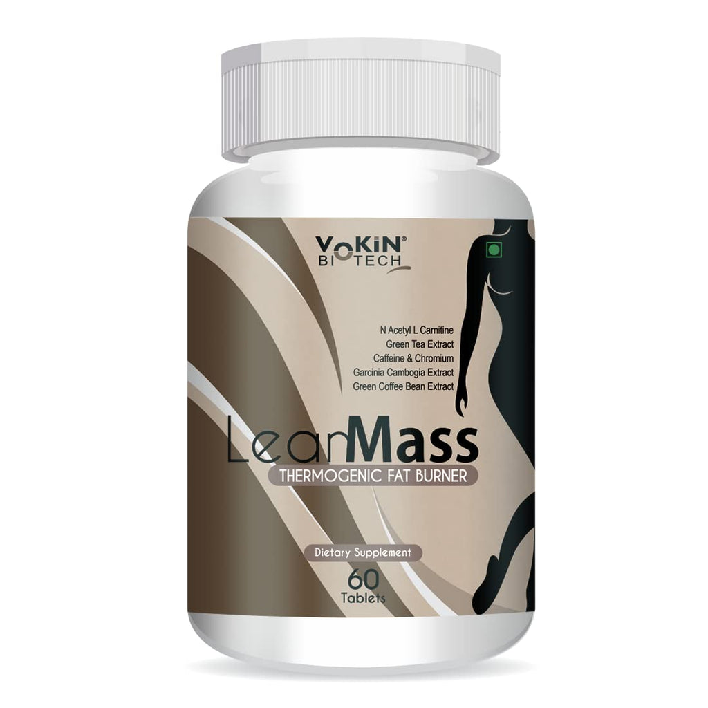 Vokin Biotech Lean Mass Thermogenic Fat Burner with Green tea Extract, N Acetyl L Carnitine, Garcinia Cambogia Weight loss product for Men & Women | Grocsy