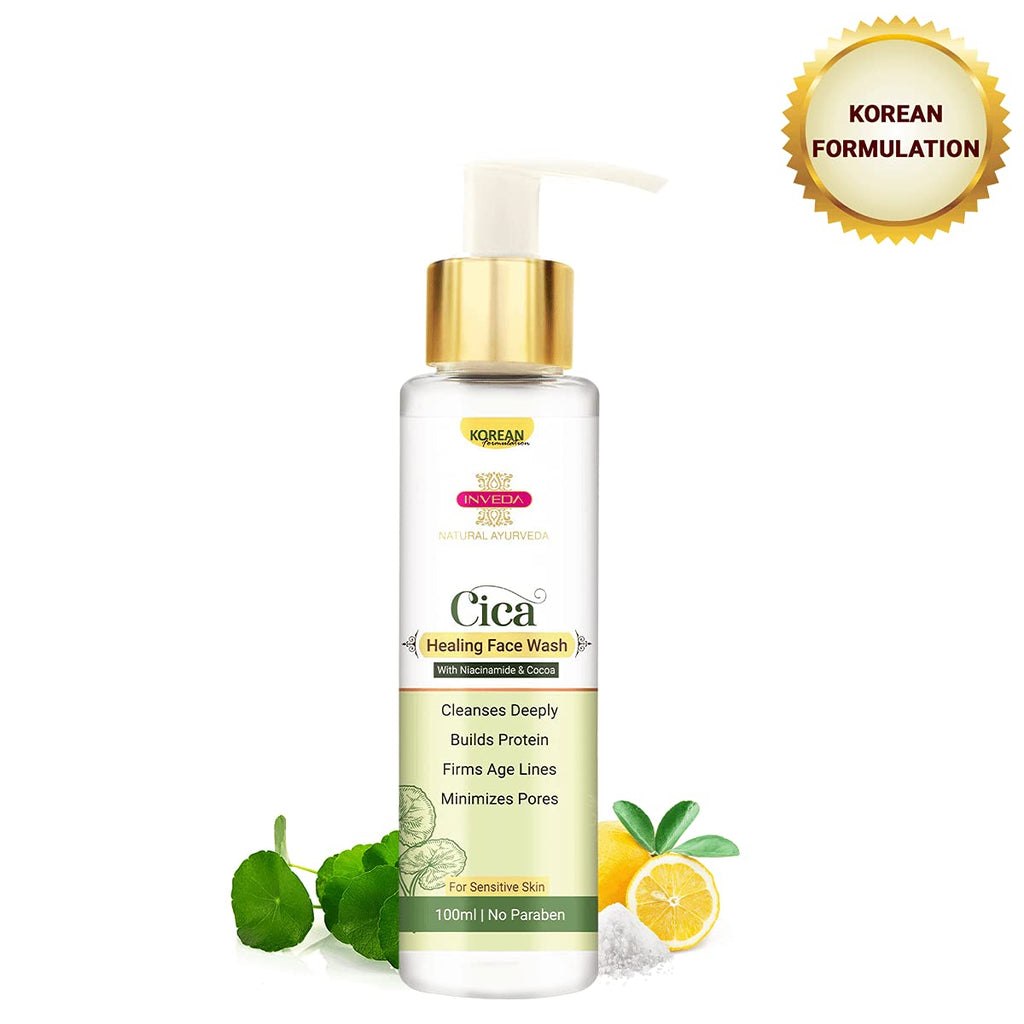 Inveda Cica Healing Face Wash | Grocsy
