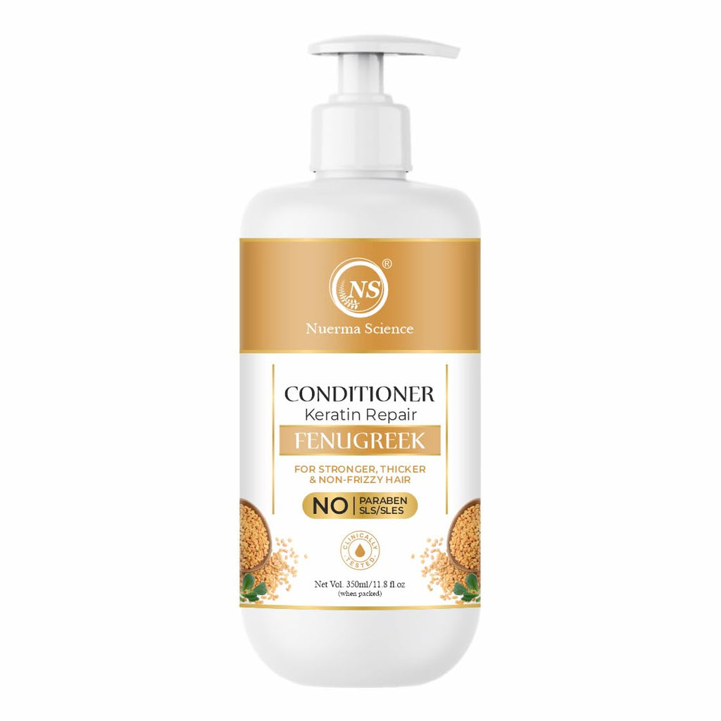 Nuerma Science Keratin Repair Fenugreek Hair Conditioner for Stronger, Thicker & Non-Frizzy Hair | Grocsy