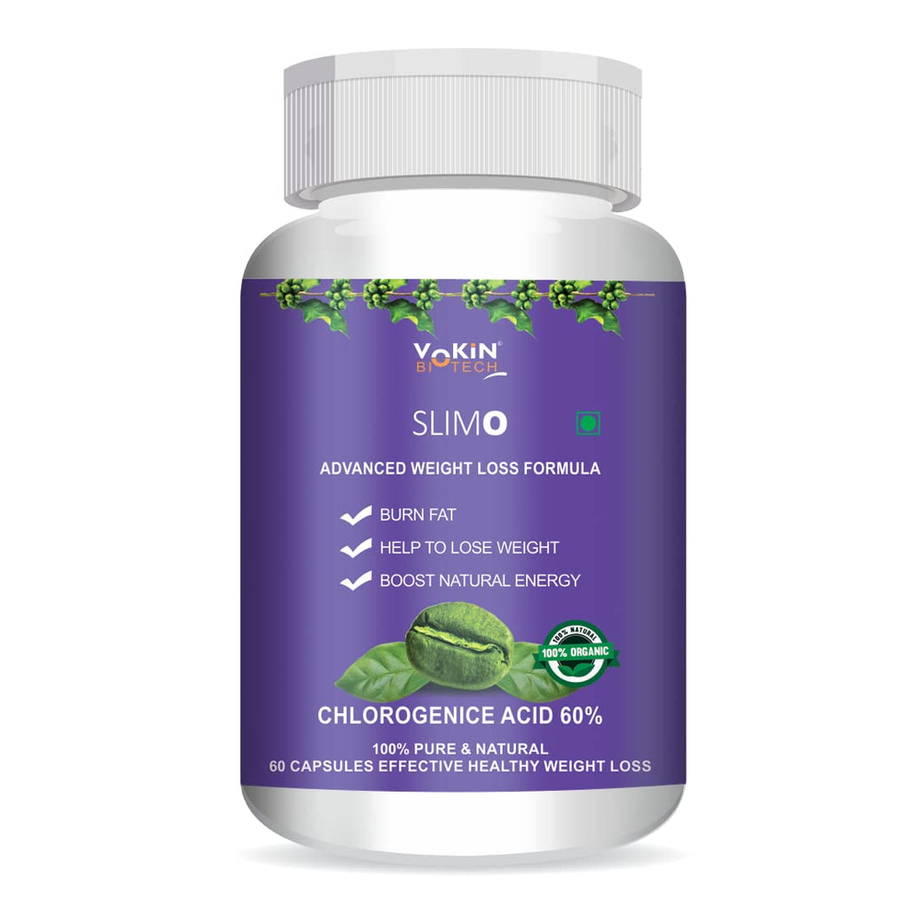 Vokin Biotech Slimo Advanced Weight Loss Formula with Green Coffee Extract 100mg and Garcinia Cambogia Extract 500mg Fat Burner for Men and Women | Grocsy
