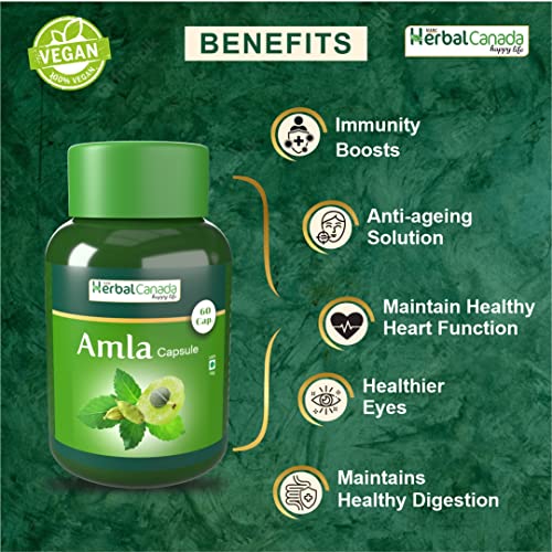 Herbal Canada Amla Extract Capsules | Grocsy
