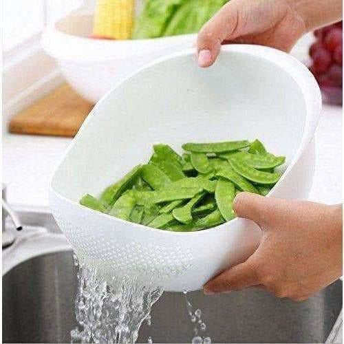 Plastic Drain Vegetable Fruit Basket | Grocsy