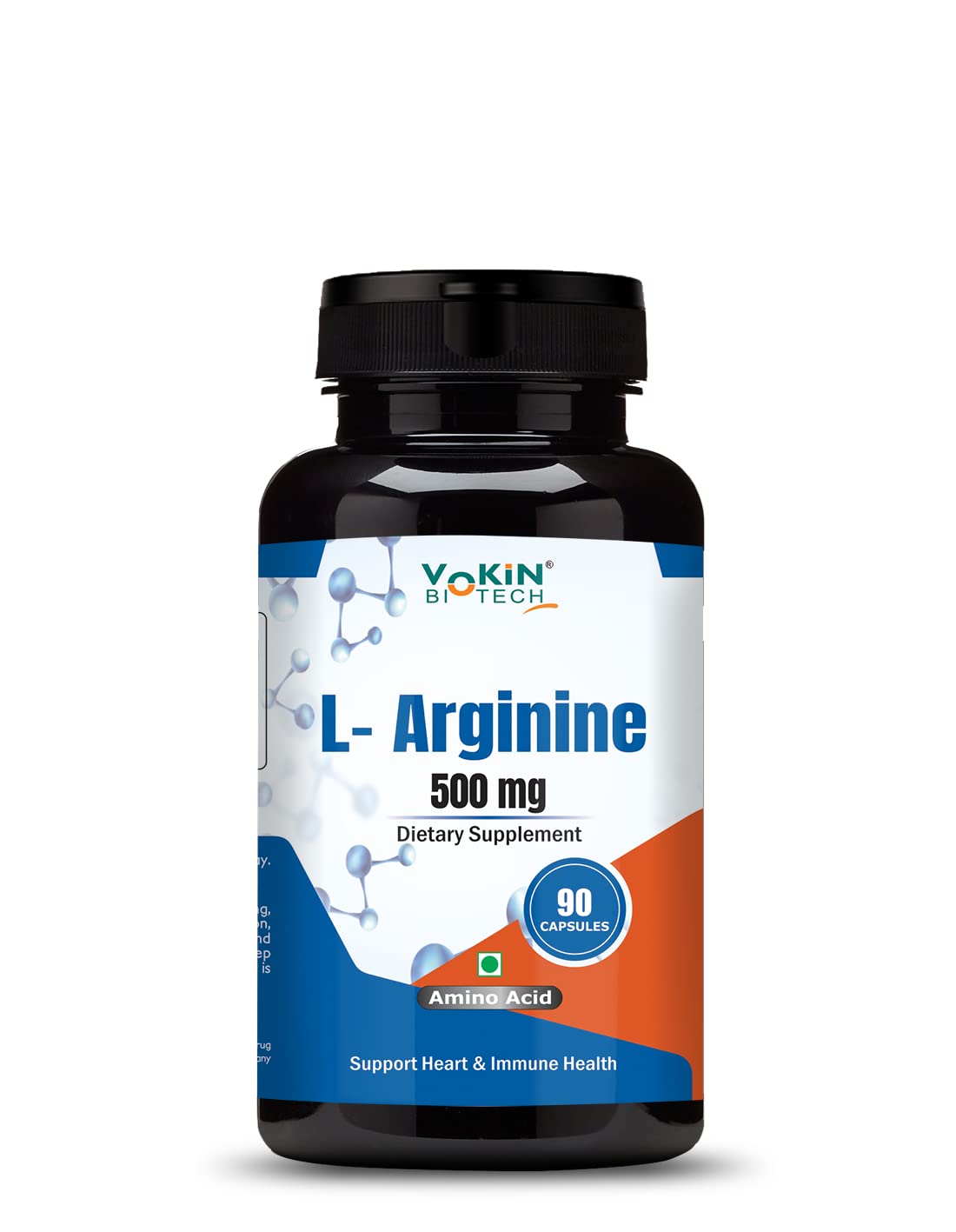Vokin Biotech L Arginine 500mg With Essential Amino Acid and Nitric Oxide | Grocsy