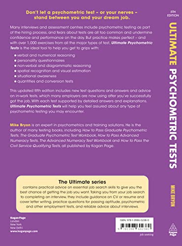 Ultimate Psychometric Tests: 1000 Questions And Answers For Verbal, Numerical, And Personality Tests (Ultimate Series) | Grocsy