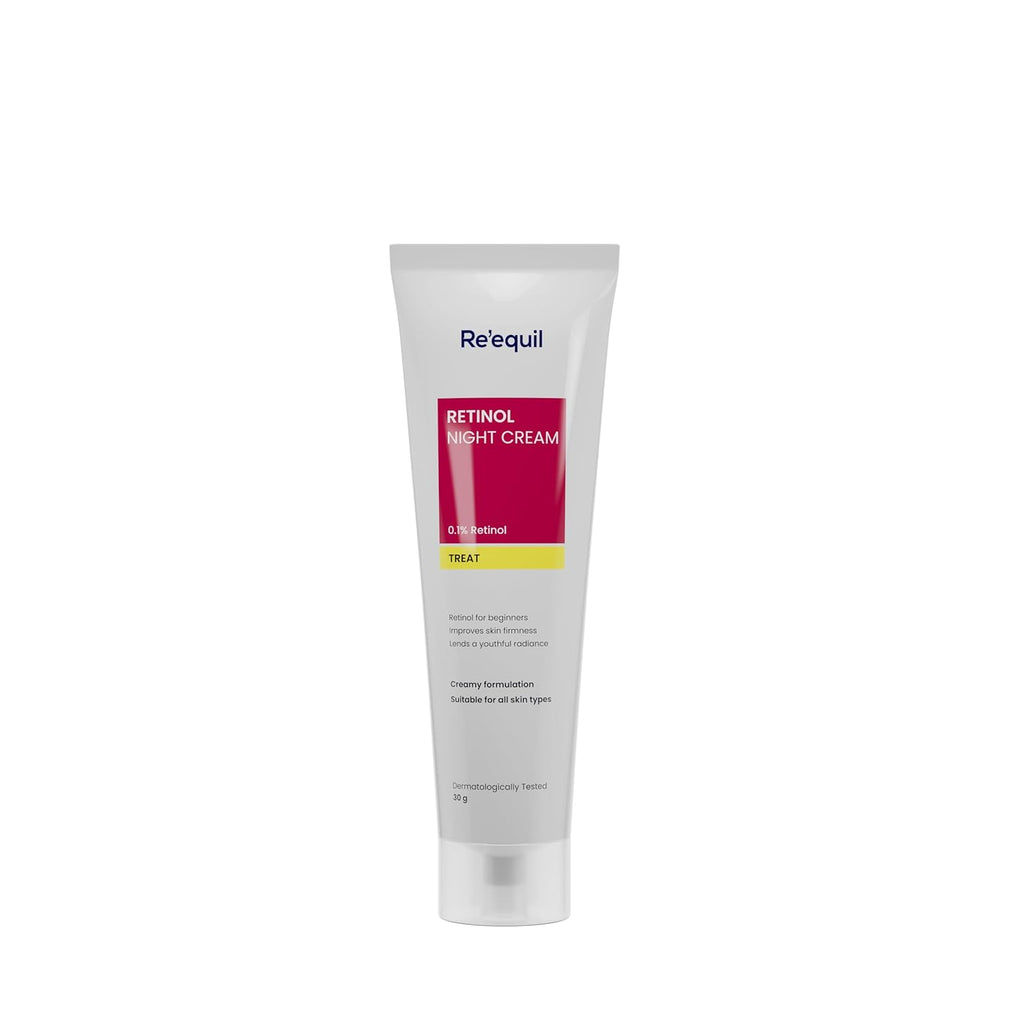 Re'equil 0.1% Retinol Night Cream For Wrinkles & Skin Tightening | Grocsy