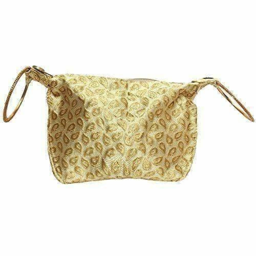 Ethnic Clutch Silk Potli Batwa Pouch Bag with Metal Bead work | Grocsy
