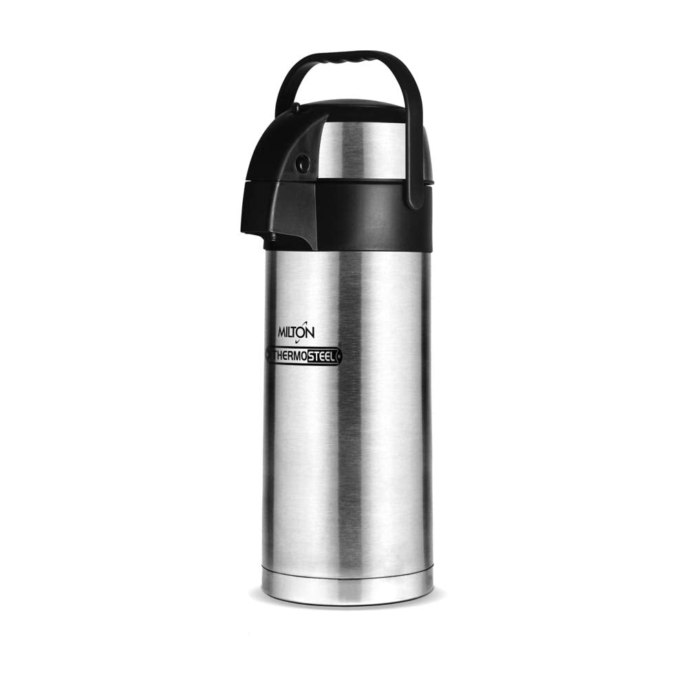 Milton Beverage Dispenser 3500 Stainless Steel for Serving Tea and Coffee, 3.58 Litre, Silver | Grocsy