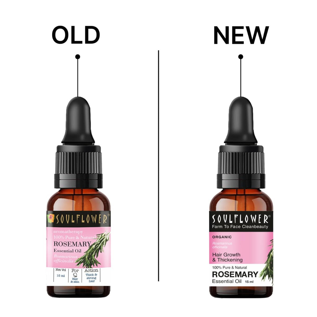 Soulflower Rosemary Oil for Healthy Hair and Shiny Skin | Grocsy