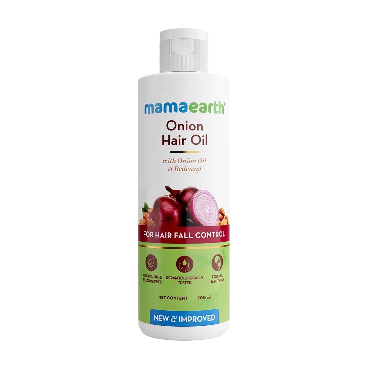 Mamaearth Onion Hair Oil With Onion & Redensyl For Hair Fall Control | Grocsy
