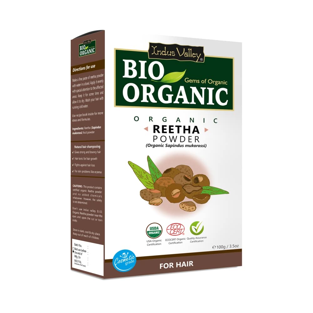 Indus Valley Bio Organic Reetha Powder | Grocsy